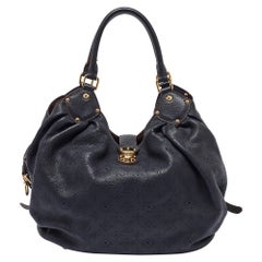 Louis Vuitton Black Monogram Mahina Leather L Bag