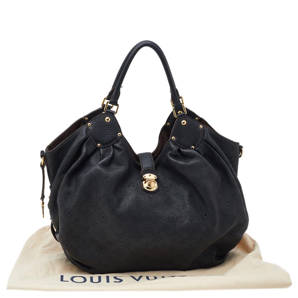Louis Vuitton Black Monogram Mahina Leather Large Hobo 7
