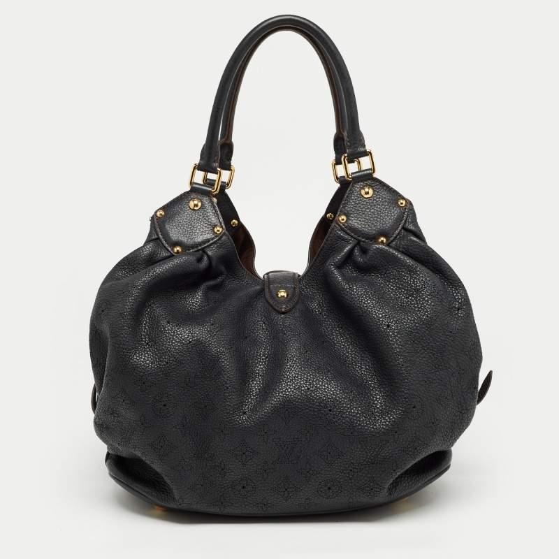 Louis Vuitton Black Monogram Mahina Leather Surya L Bag 11