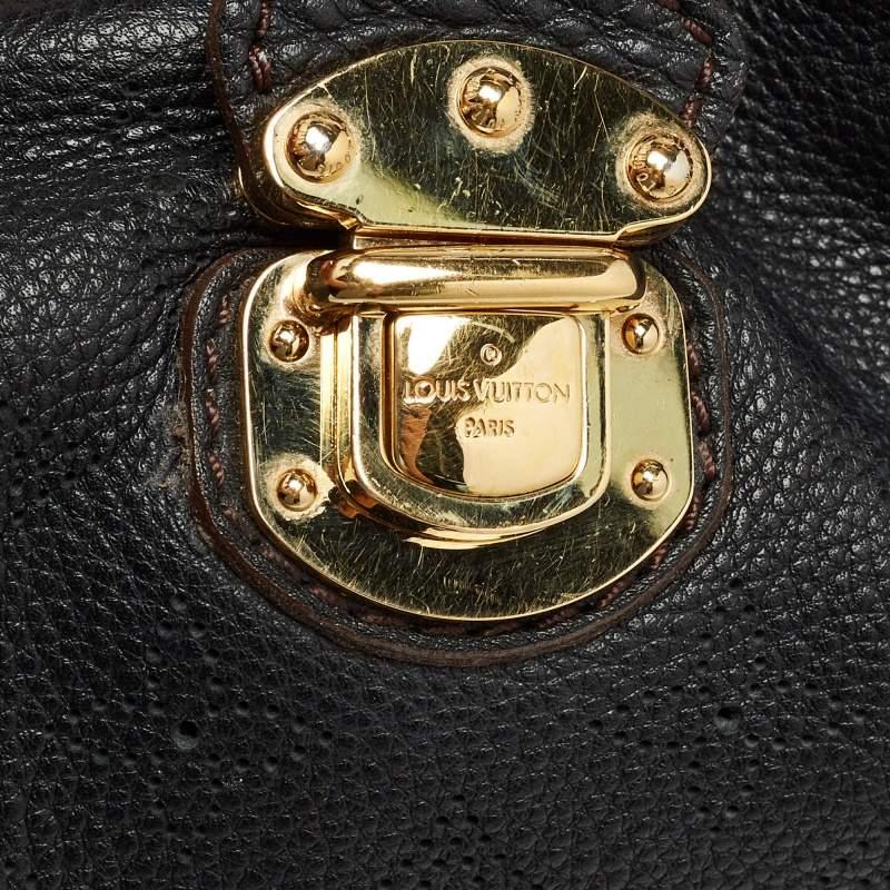 Louis Vuitton Black Monogram Mahina Leather Surya L Bag For Sale 3