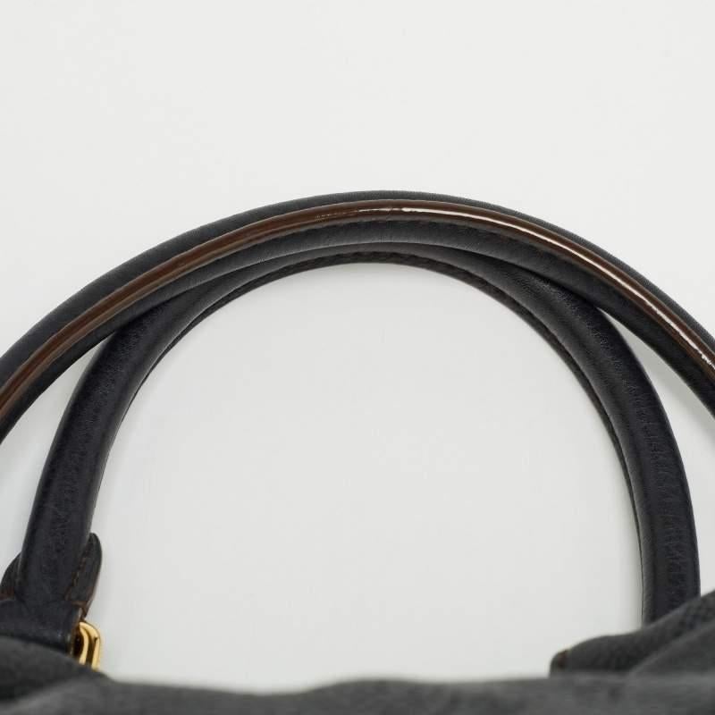 Louis Vuitton Black Monogram Mahina Leather Surya L Bag 4