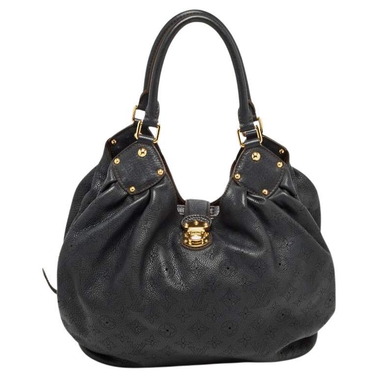 Louis Vuitton Black Monogram Mahina Leather Surya L Bag For Sale