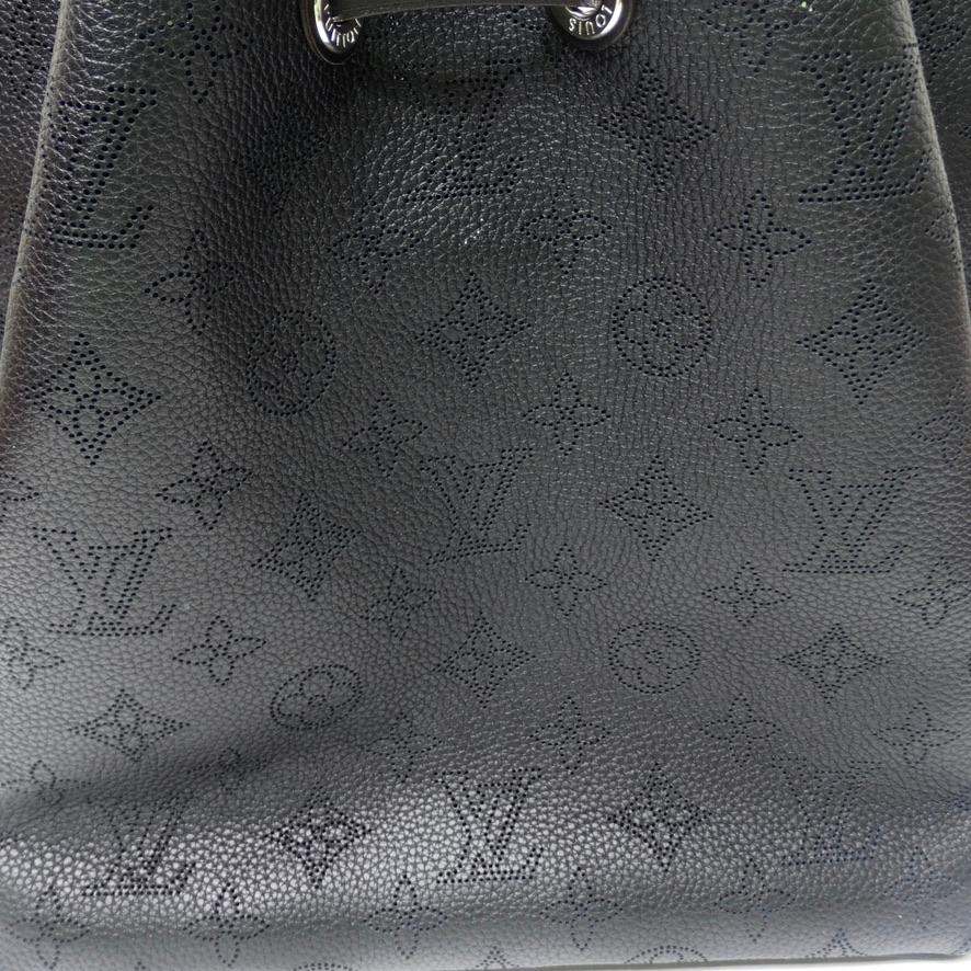 Louis Vuitton Black Monogram Mahina Muria Bag For Sale 3