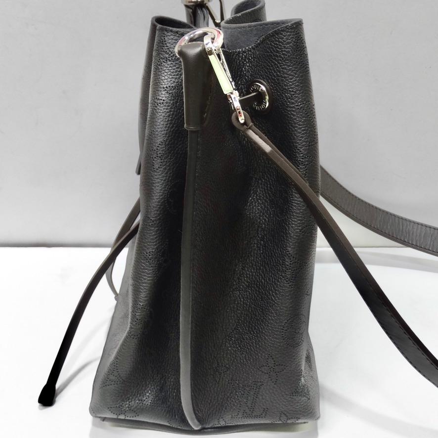 Louis Vuitton Black Monogram Mahina Muria Bag For Sale 4