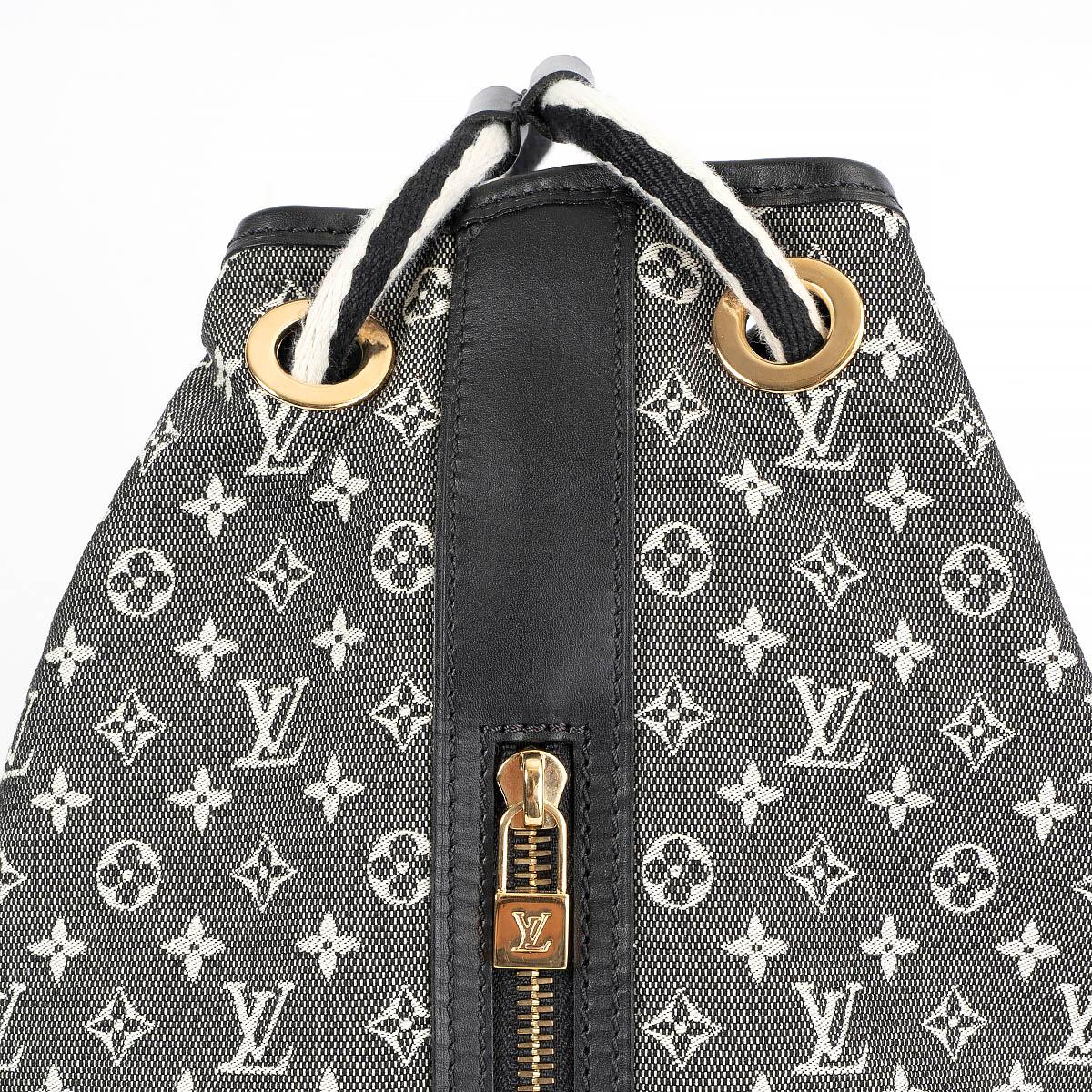 LOUIS VUITTON black Monogram Mini Lin BETSY Sailor Bag Backpack 1