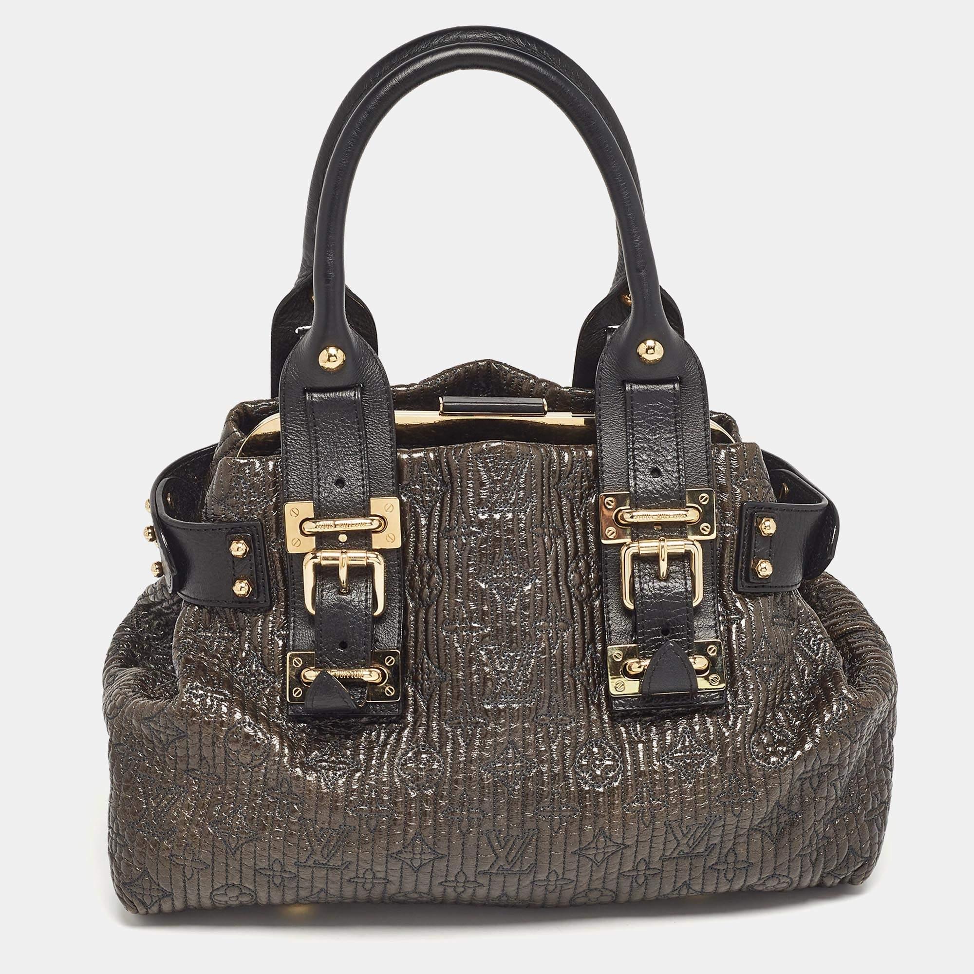 Women's Louis Vuitton Black Monogram Motard Biker Bag For Sale