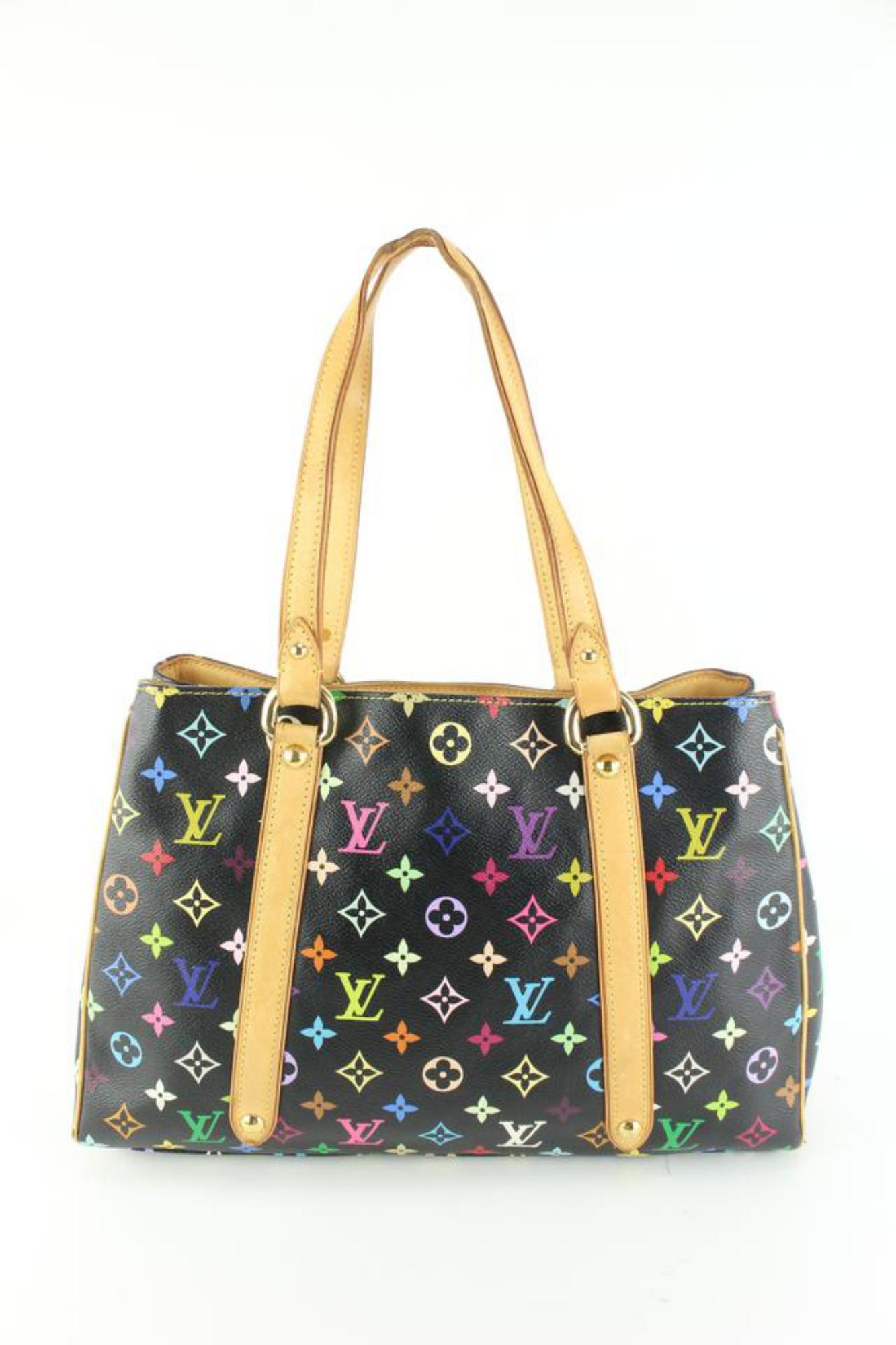 Women's Louis Vuitton Black Monogram Multicolor Aurelia Shoulder Bag 17lk531s