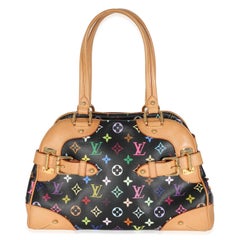 Louis Vuitton Black Monogram Multicolor Canvas Claudia