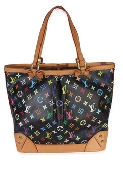 Louis Vuitton Black Monogram Multicolor Canvas Sharleen MM
