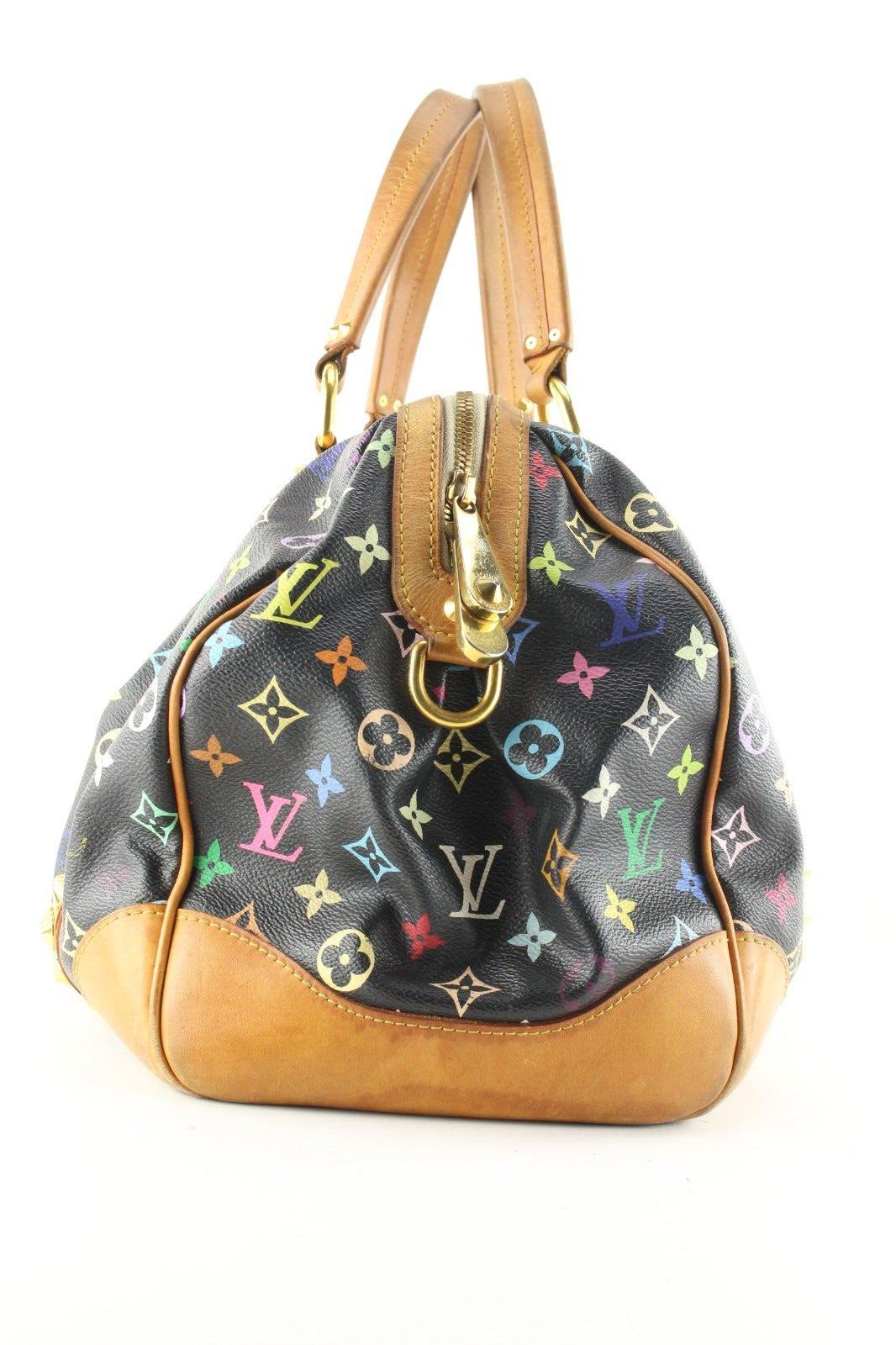 Louis Vuitton Black Monogram Multicolor Courtney Bowler Bag Studded 7LVS68K 3