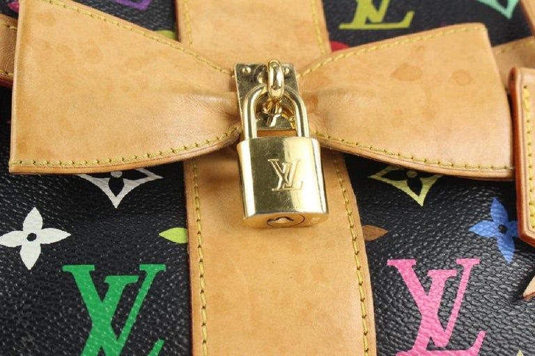 Louis Vuitton Black Monogram Multicolor Eye Love You Sac Retro GM Bag  125lvs429