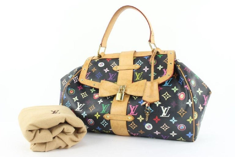Louis Vuitton Black Monogram Multicolor Eye Love You Sac Retro GM Bag  125lvs429 For Sale at 1stDibs