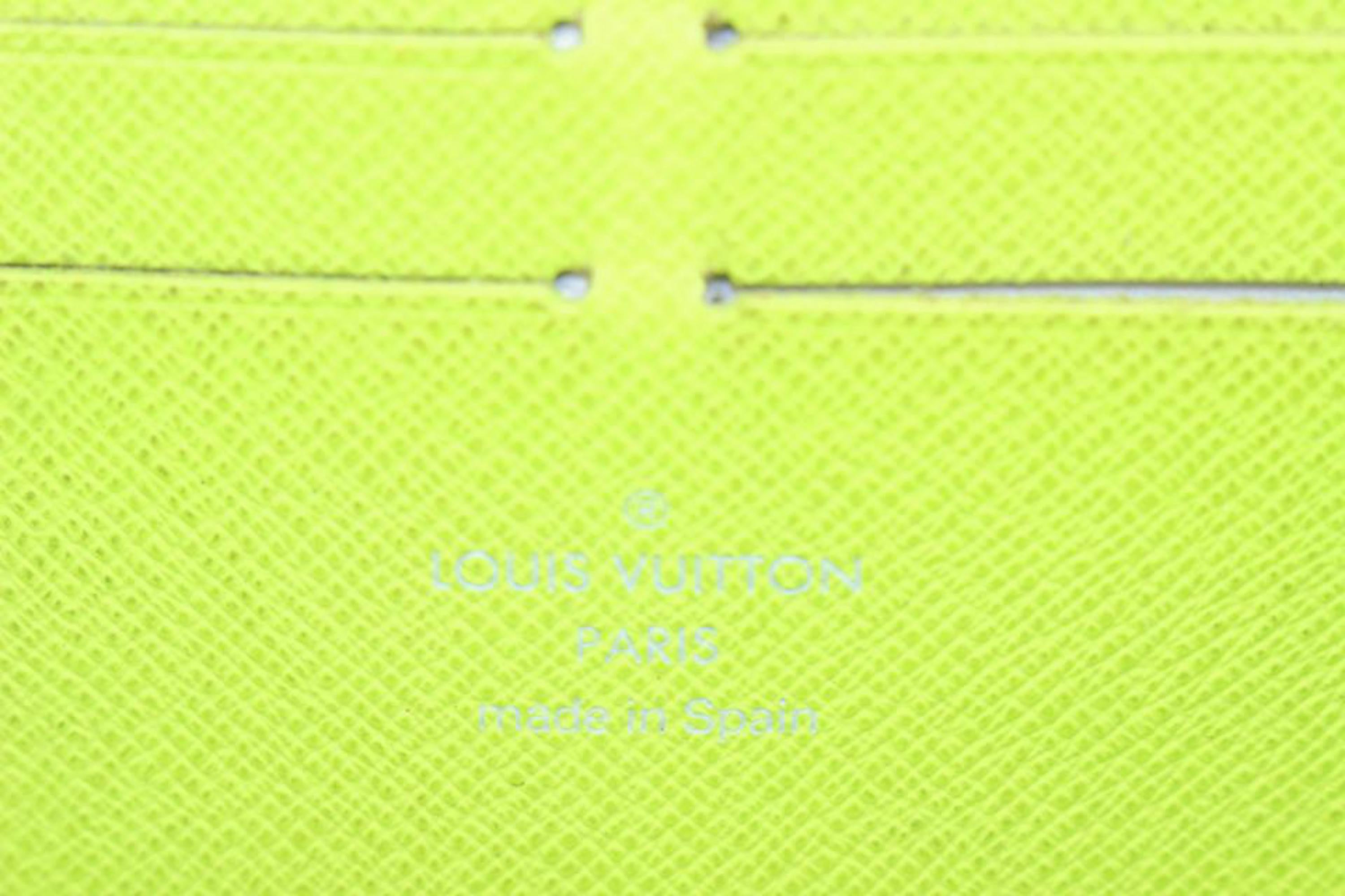 Louis Vuitton Schwarz Monogramm Multicolor Litchi Lange Zippy Geldbörse Zip um 20lz im Zustand „Gut“ im Angebot in Dix hills, NY