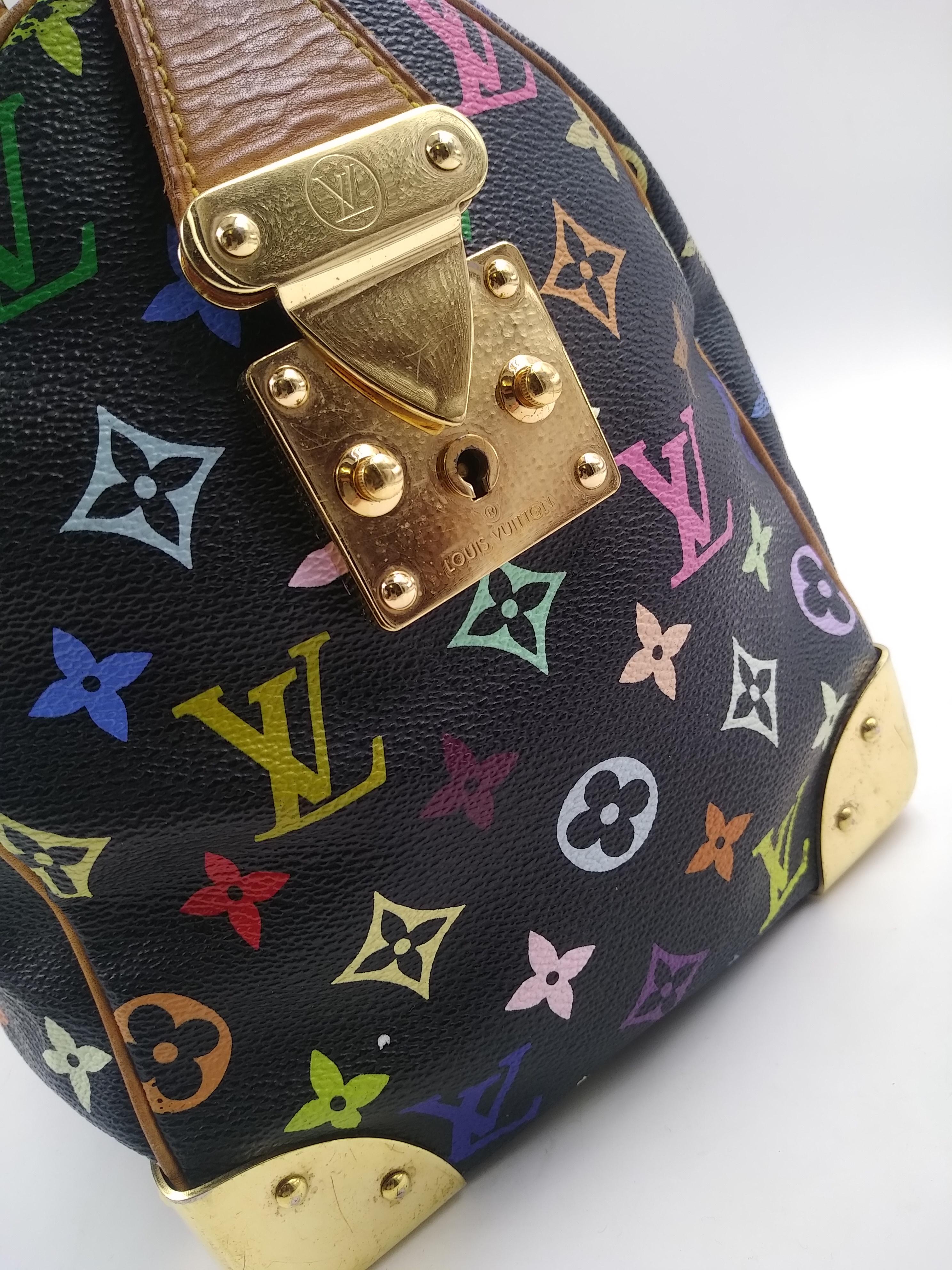 Schwarze Monogrammierte Multicolor Speedy 30 Tasche von Louis Vuitton für Damen oder Herren