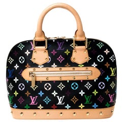 Louis Vuitton Black Monogram Multicolore Alma PM Bag