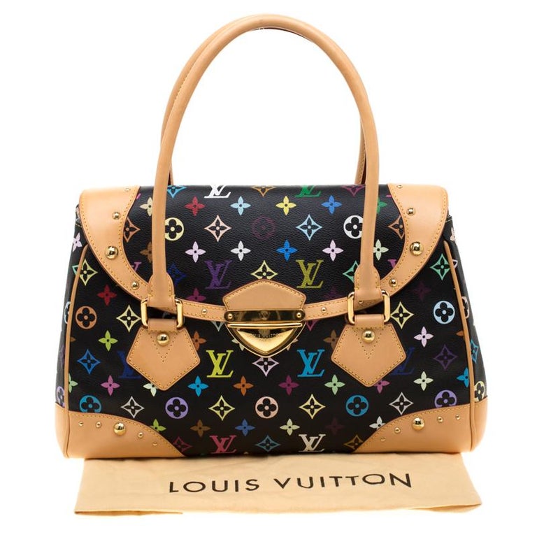 Louis Vuitton White Multicolor Monogram Leather Beverly GM Louis