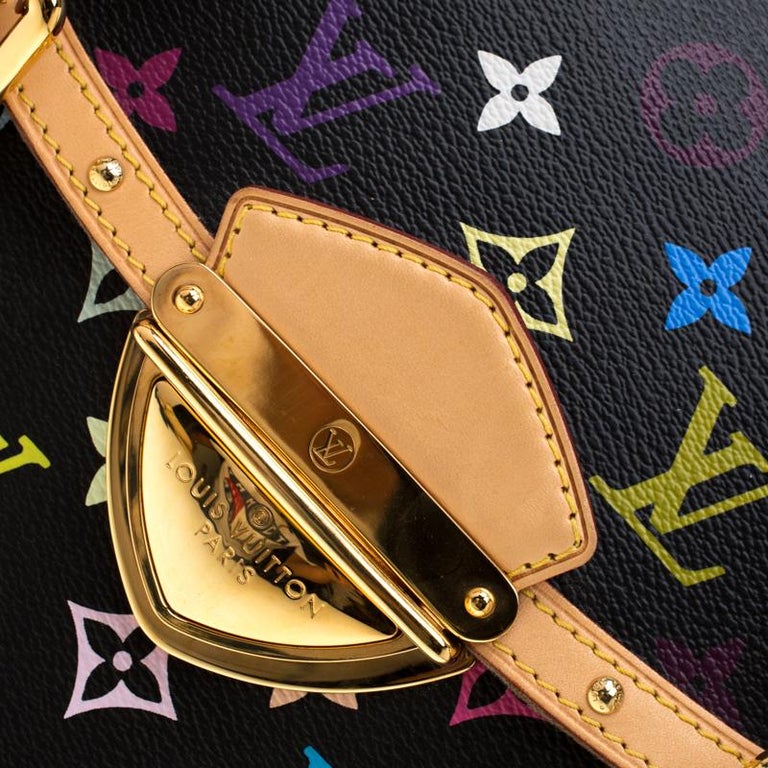 Louis Vuitton Black Monogram Multicolore Canvas Beverly GM Bag For Sale