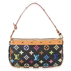 Louis Vuitton Black Monogram Multicolore Canvas Pochette Accessoires