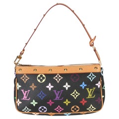 Louis Vuitton Black Monogram Multicolore Canvas Pochette Accessoires