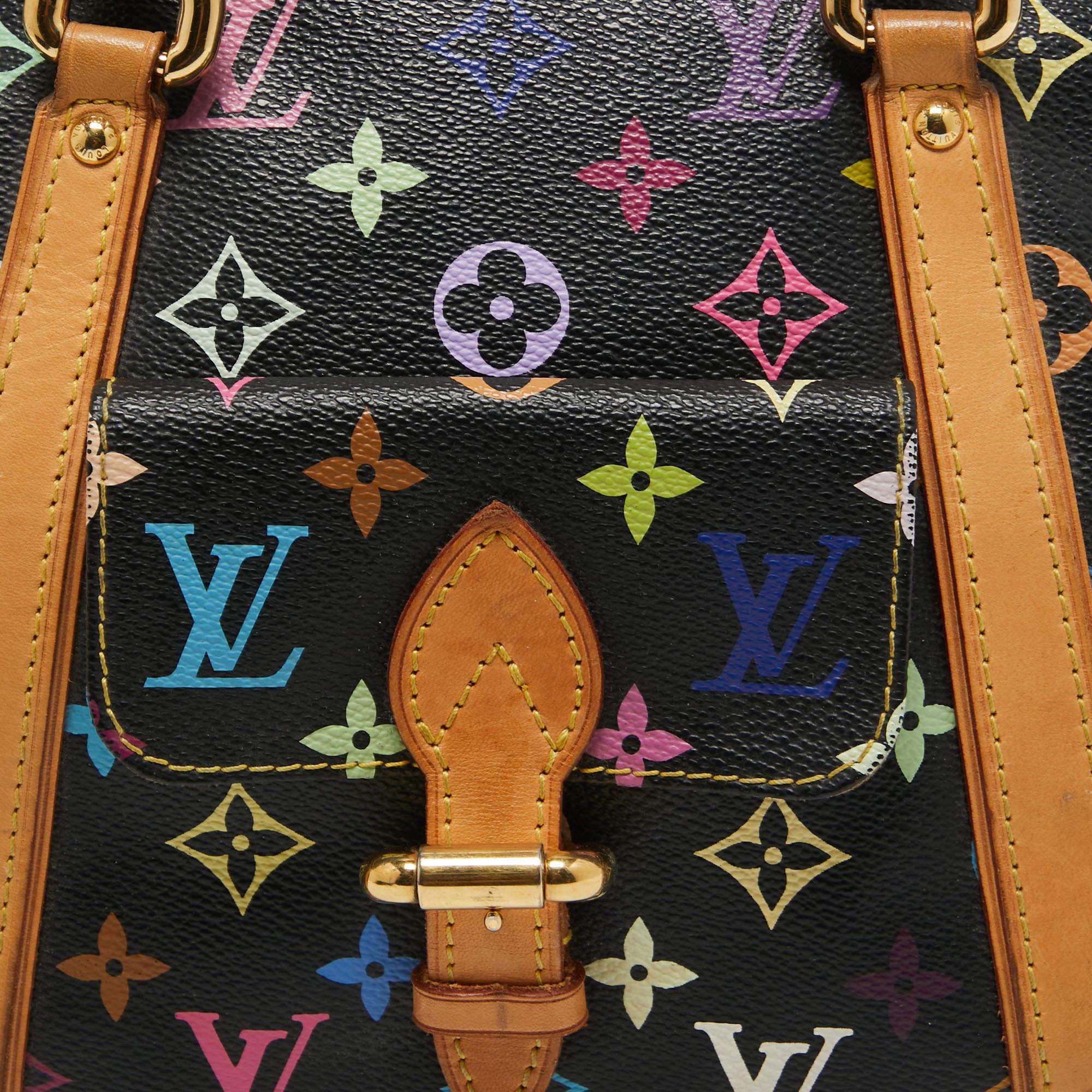 Louis Vuitton Black Monogram Multicolore Canvas Priscilla Bag 4