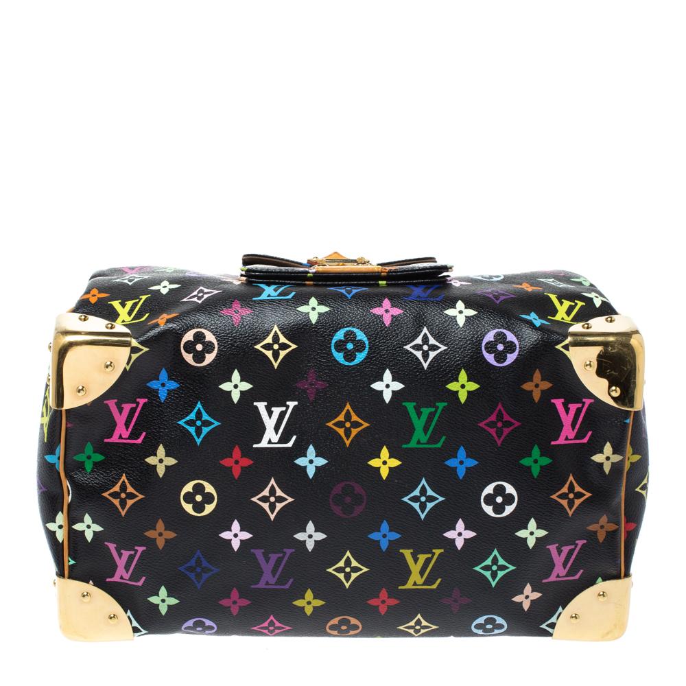 Louis Vuitton Black Monogram Multicolore Canvas Speedy 30 Bag 1