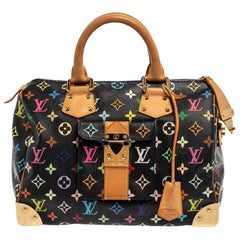 Louis Vuitton Black Monogram Multicolore Canvas Speedy 30 Bag