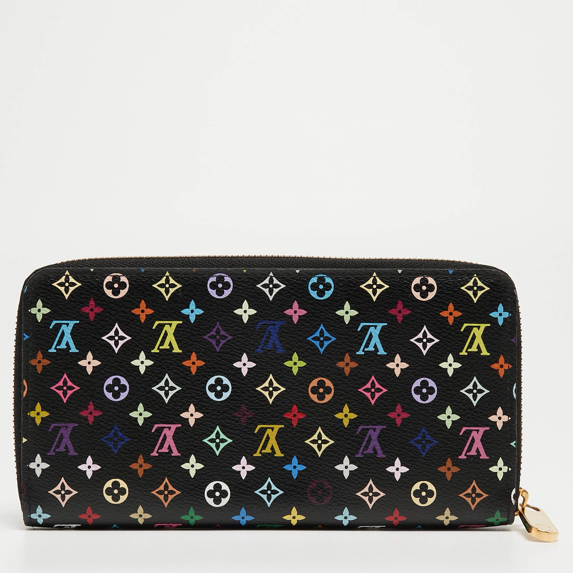 This Louis Vuitton Zippy wallet is conveniently designed for everyday use. Crafted from Multicolore Monogram canvas, the wallet has a wide zip closure which opens to reveal multiple slots, well-lined compartments, and a zip pocket for you to neatly