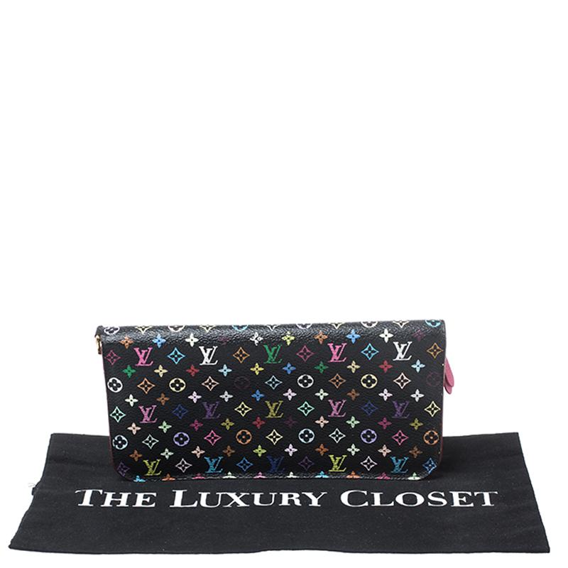 Louis Vuitton Black Monogram Multicolore Insolite Wallet 7