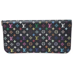 Louis Vuitton Black Monogram Multicolore Insolite Wallet