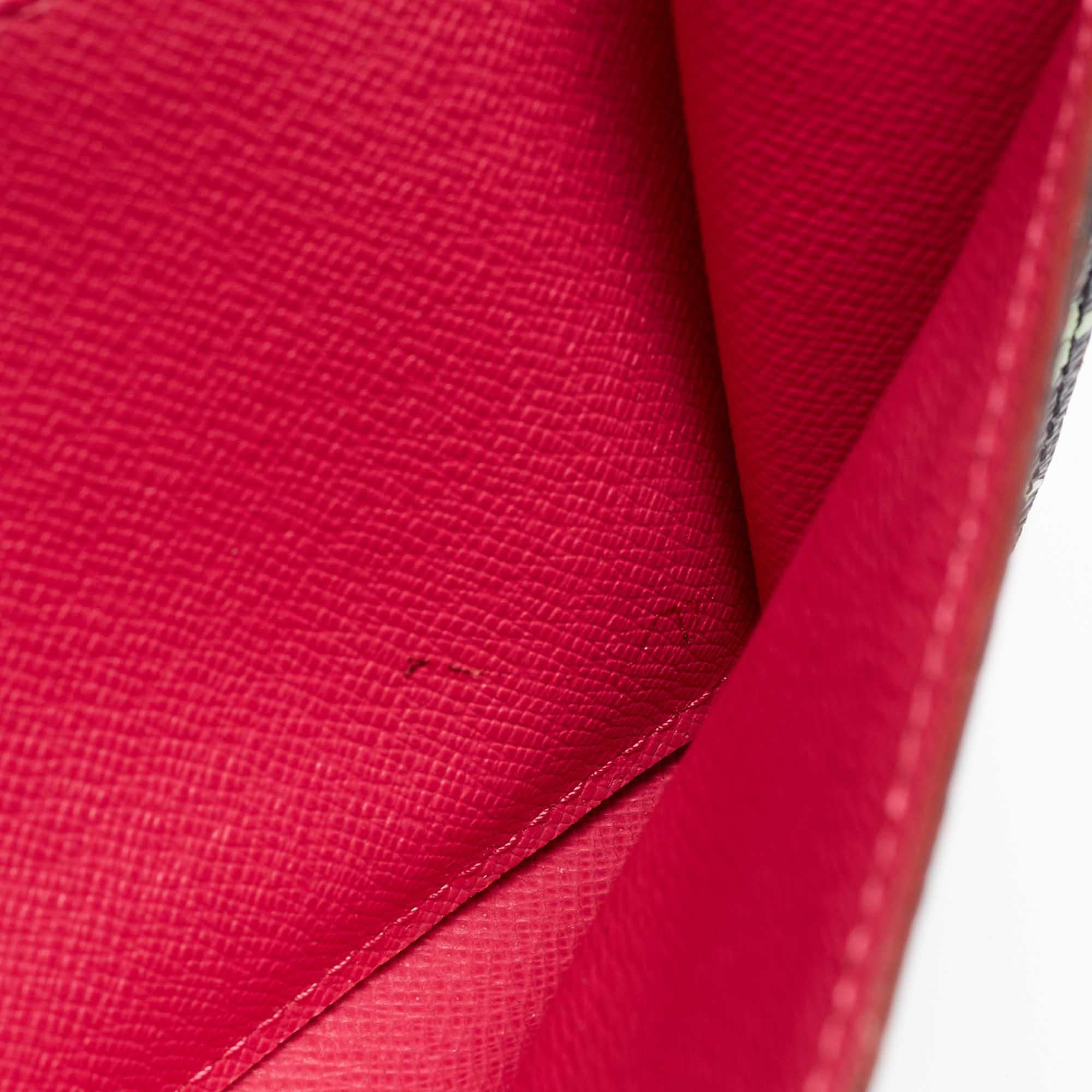 Louis Vuitton Schwarze Monogrammierte mehrfarbige Sarah Noeud Brieftasche mit Monogramm im Angebot 3