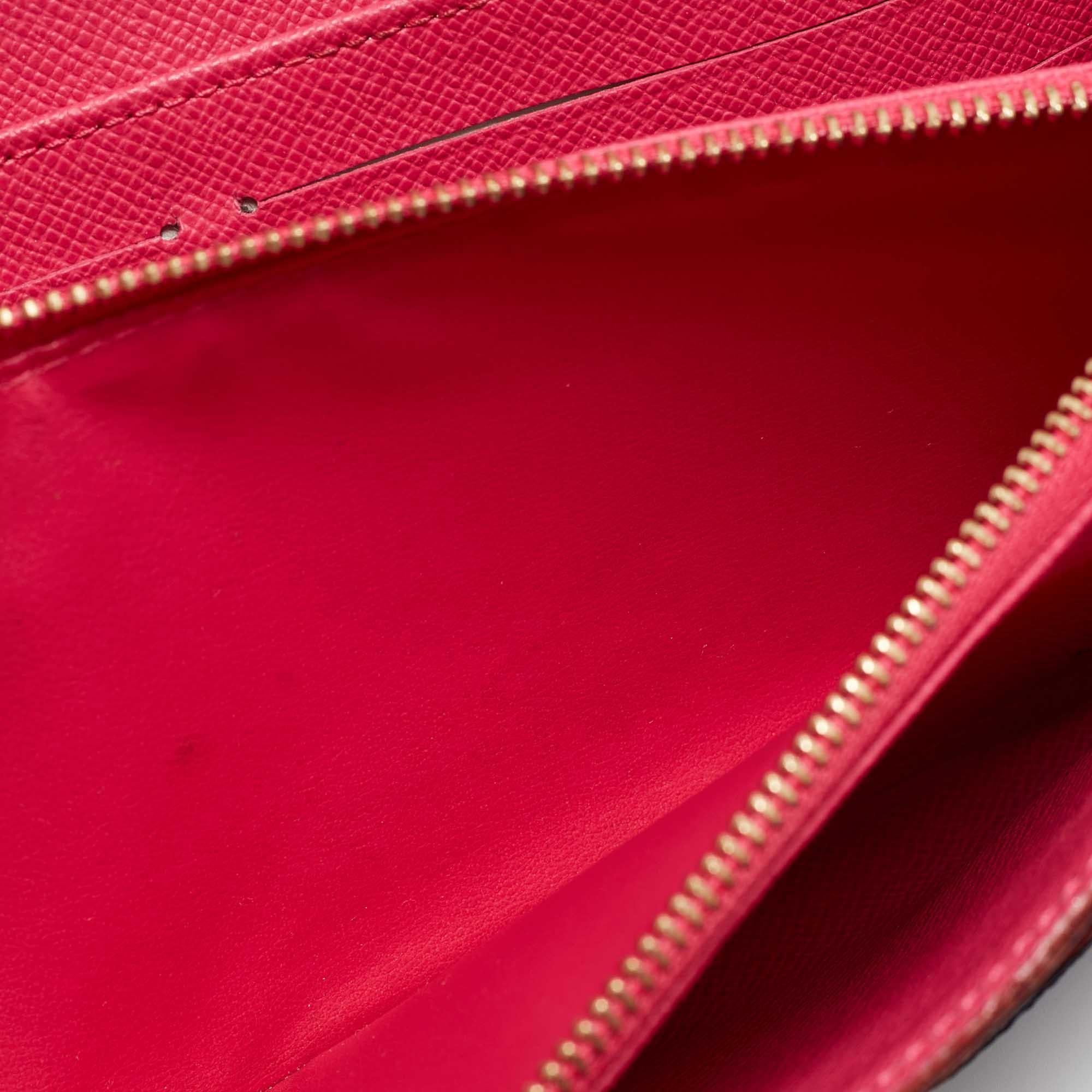 Louis Vuitton Schwarze Monogrammierte mehrfarbige Sarah Noeud Brieftasche mit Monogramm im Angebot 4