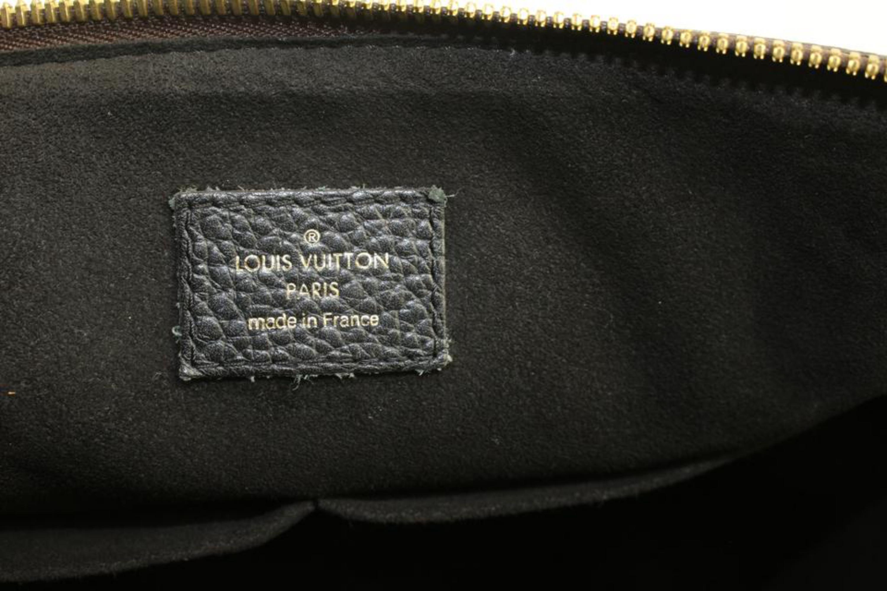 Louis Vuitton Black Monogram Noir Retiro 2way Bowler Bandouliere Speedy 9LV1025 2