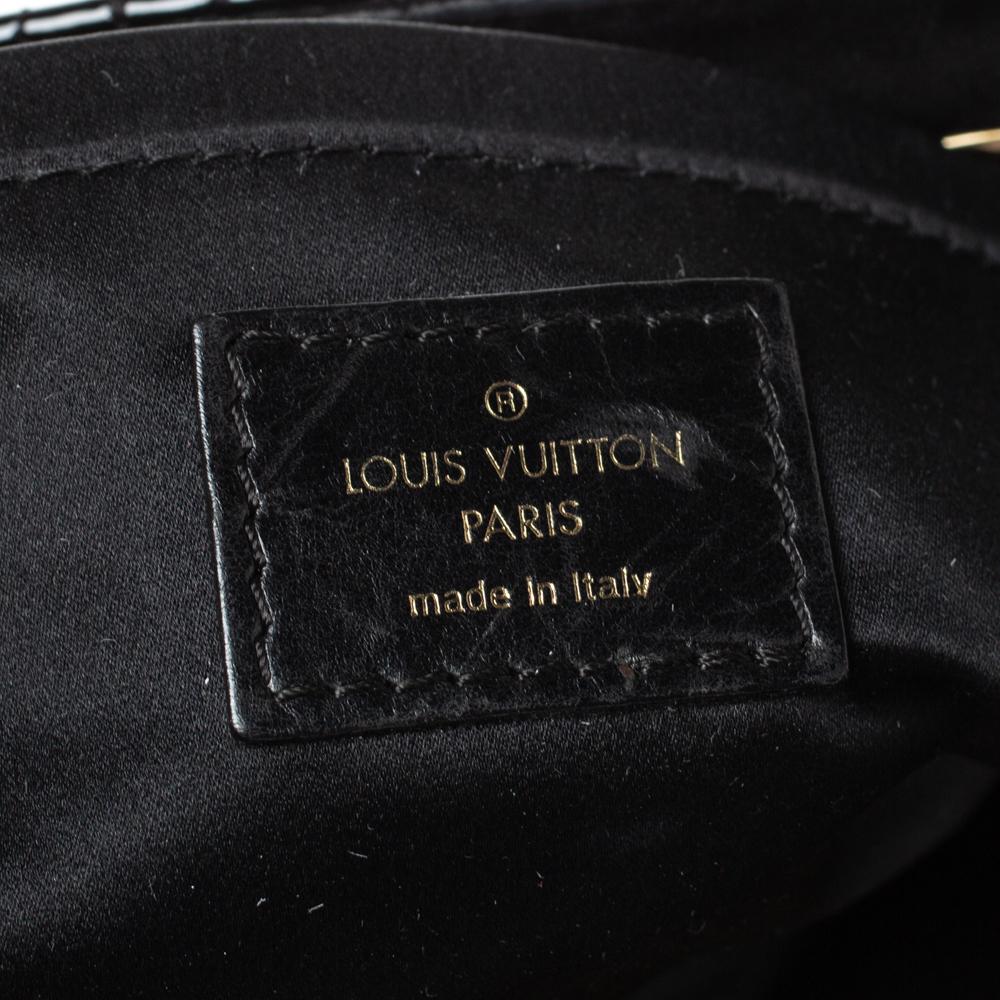 Louis Vuitton Black Monogram Patent And Suede Leather Motard Afterdark Bag 7