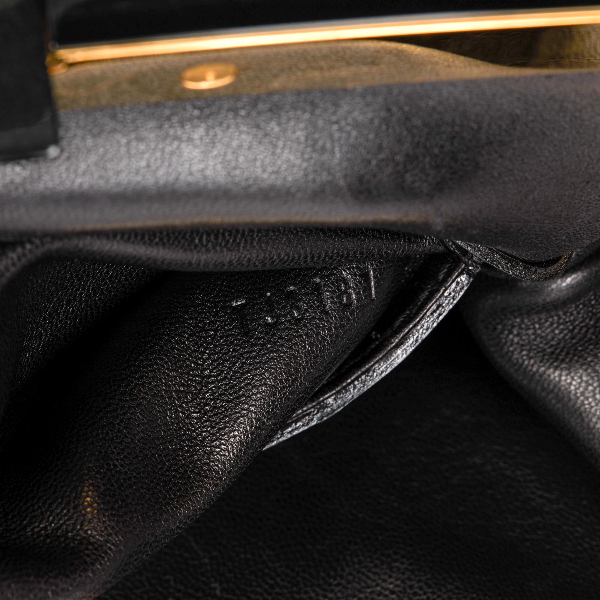 LOUIS VUITTON Black Monogram Patent Leather Fascination Lockit BB Frame Bag 3