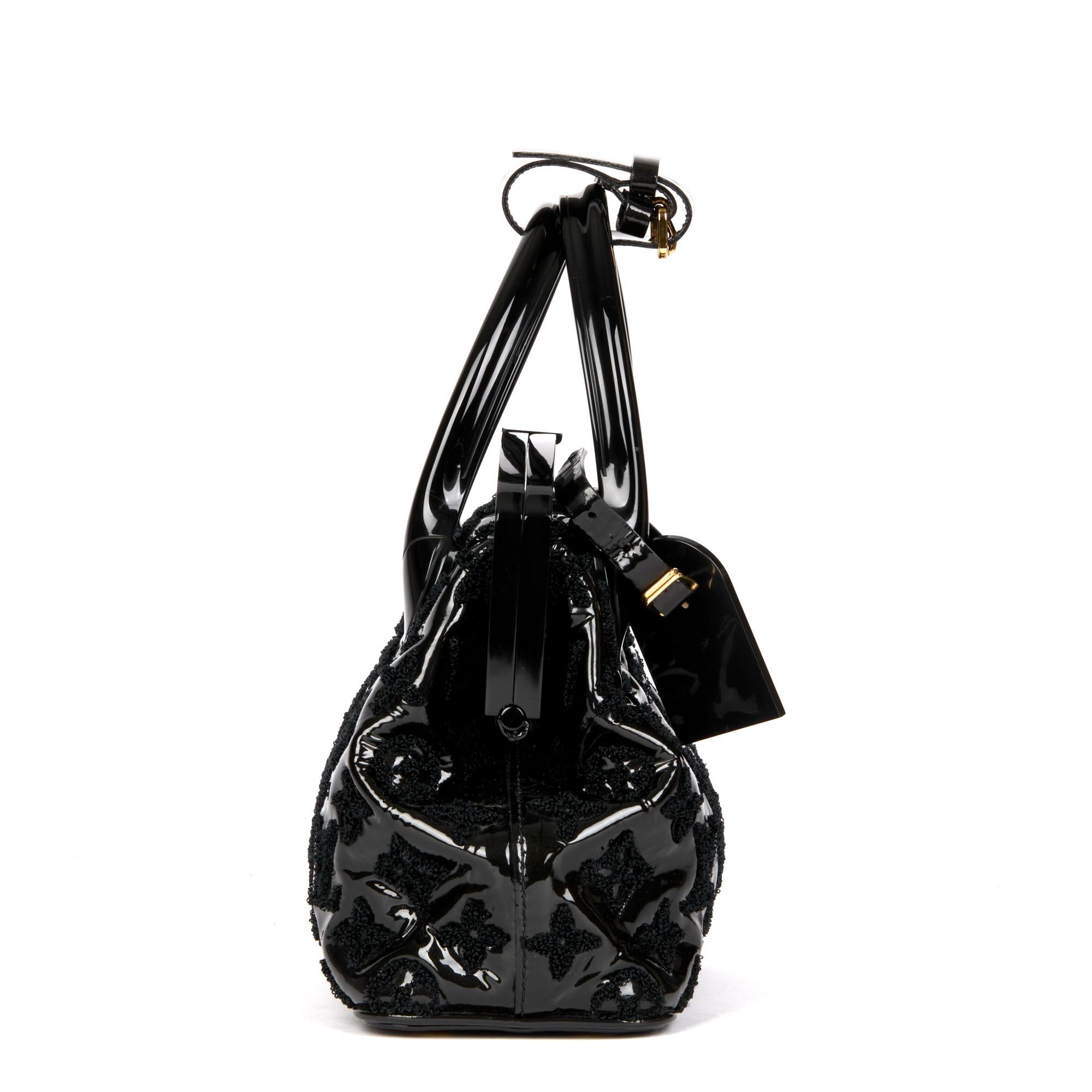 louis vuitton black patent leather bag