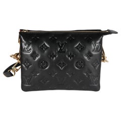 Louis Vuitton Black Monogram Puffy Lambskin Coussin BB