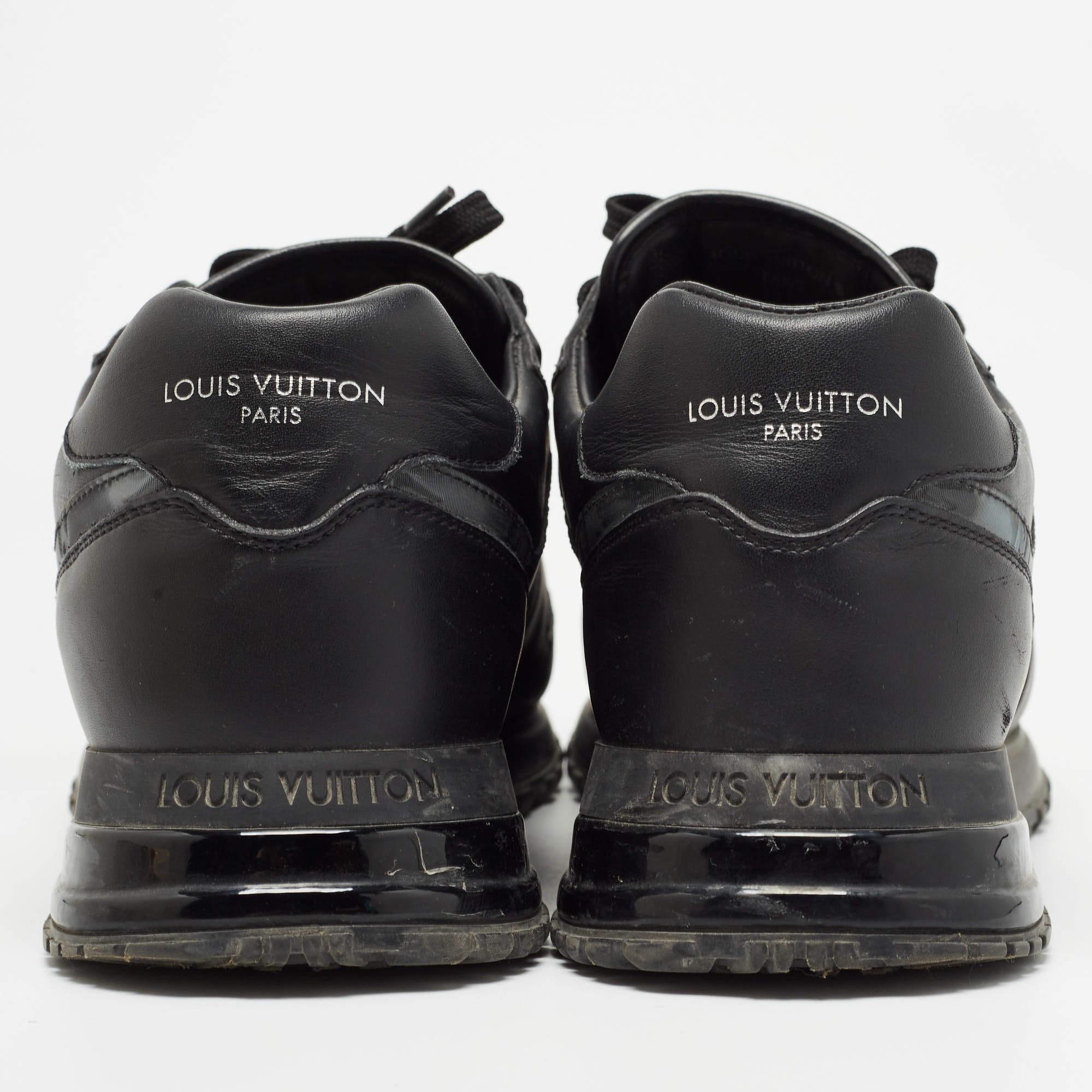 Louis Vuitton Black Monogram PVC and Leather Runaway Sneakers Size 41.5 1