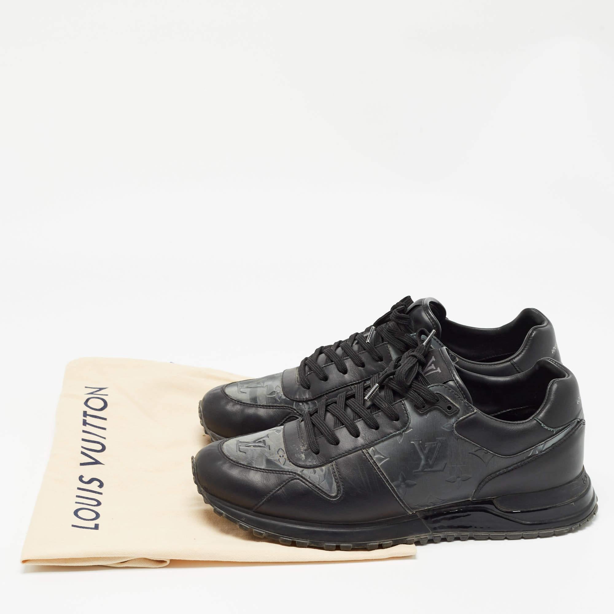 Louis Vuitton Black Monogram PVC and Leather Runaway Sneakers Size 41.5 5