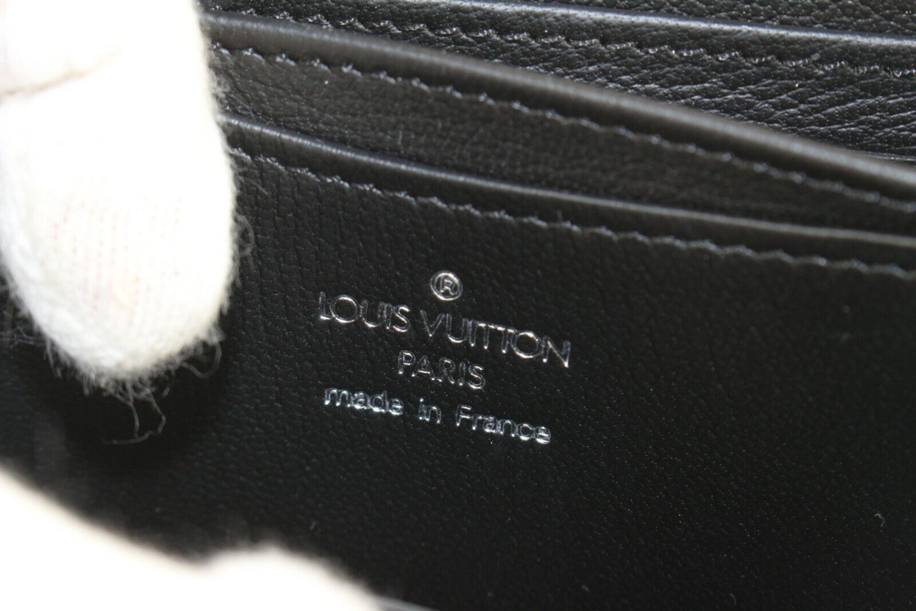 Women's Louis Vuitton Black Monogram Python Zippy Coin Purse Padlock 2LK0223 For Sale