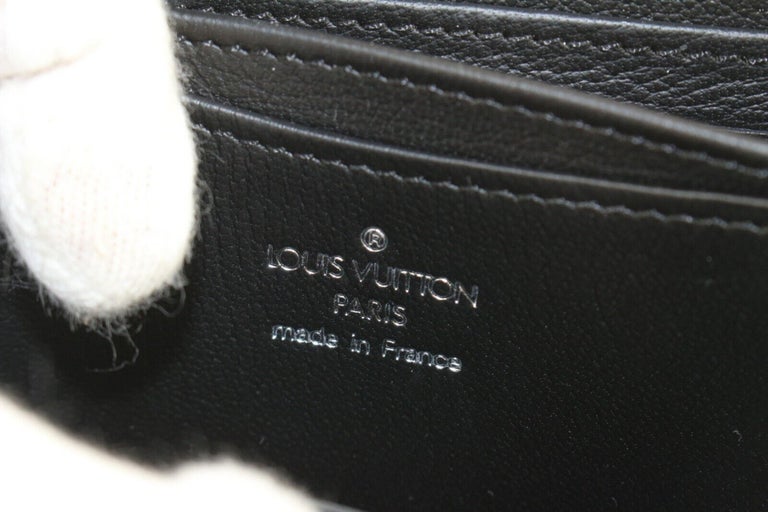 Louis Vuitton Zippy Coin Purse Padlock Black Python