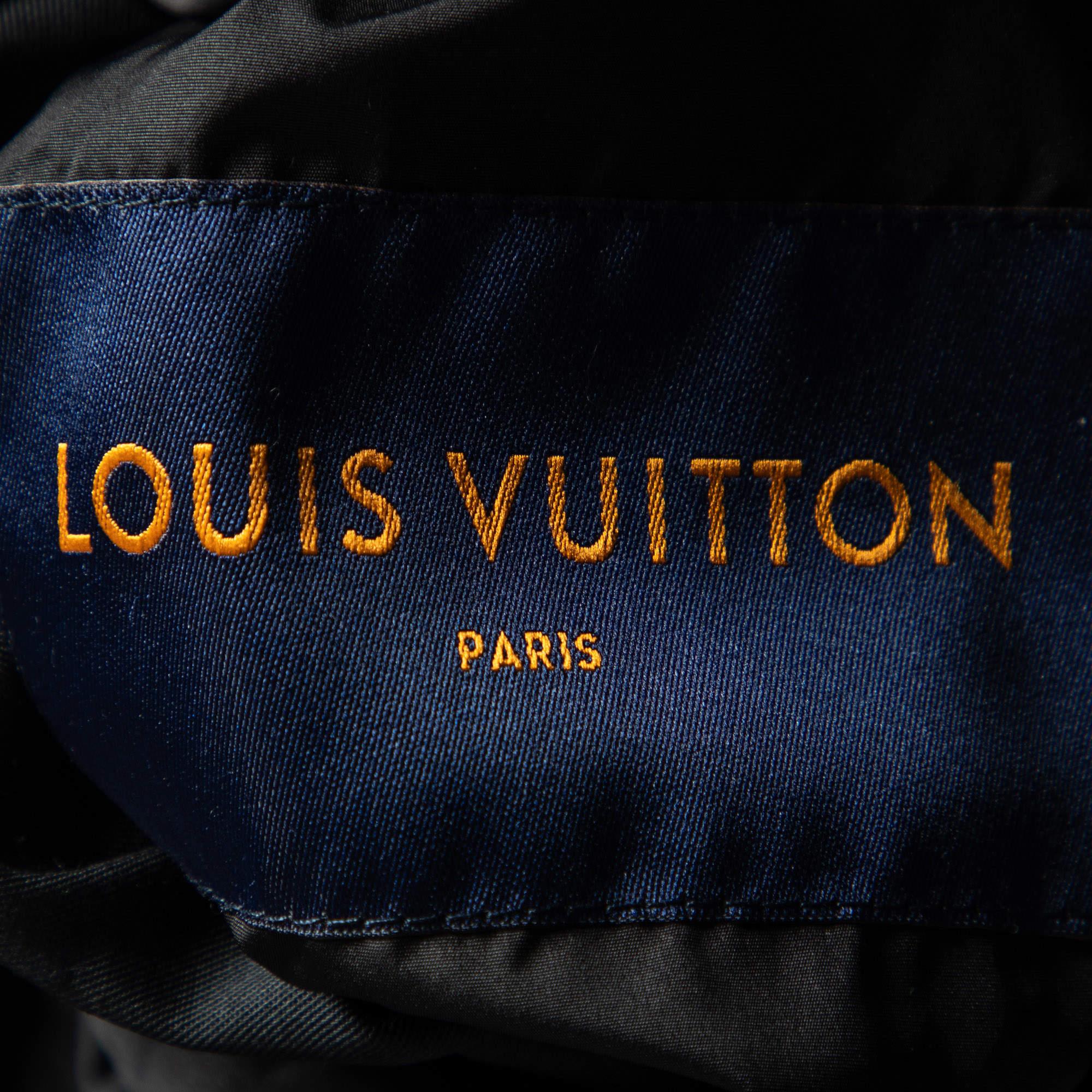 Louis Vuitton Black Monogram Quilted Reversible Puffer Jacket L 2
