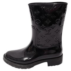 Louis Vuitton Black Monogram Rain Ankle Boots - EU 41