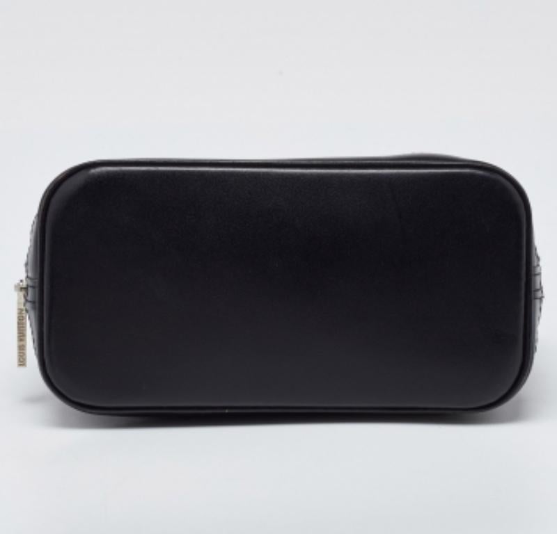 Mini bolso Alma monograma negro de satén y piel de edición limitada de Louis Vuitton Negro