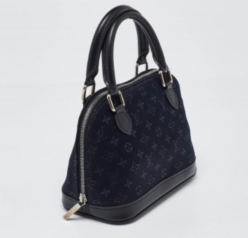De las mujeres Mini bolso Alma monograma negro de satén y piel de edición limitada de Louis Vuitton