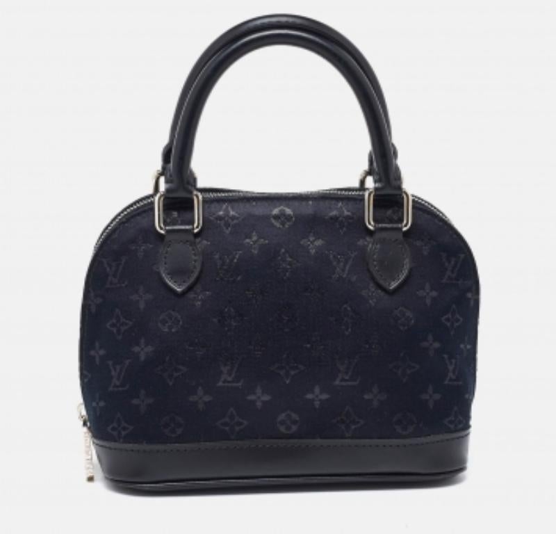 Mini bolso Alma monograma negro de satén y piel de edición limitada de Louis Vuitton 2