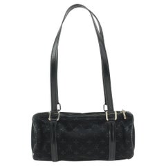 Louis Vuitton Noir Monogramme Satin Shine Mini Papillon 1122lv8