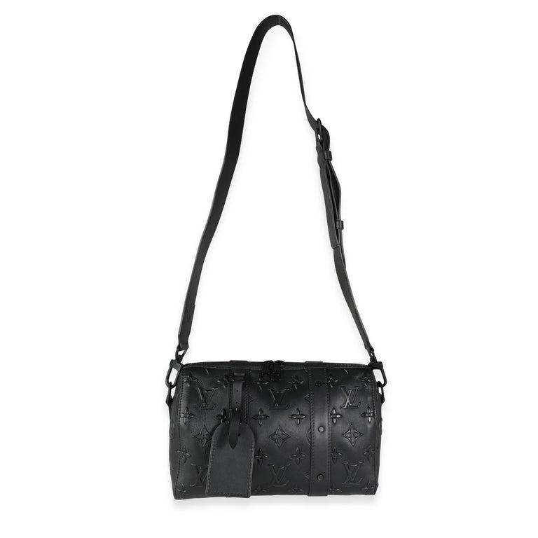 Louis Vuitton Shoulder Bag City Keepall Monogram Seal Noir M57955  w/Accessories