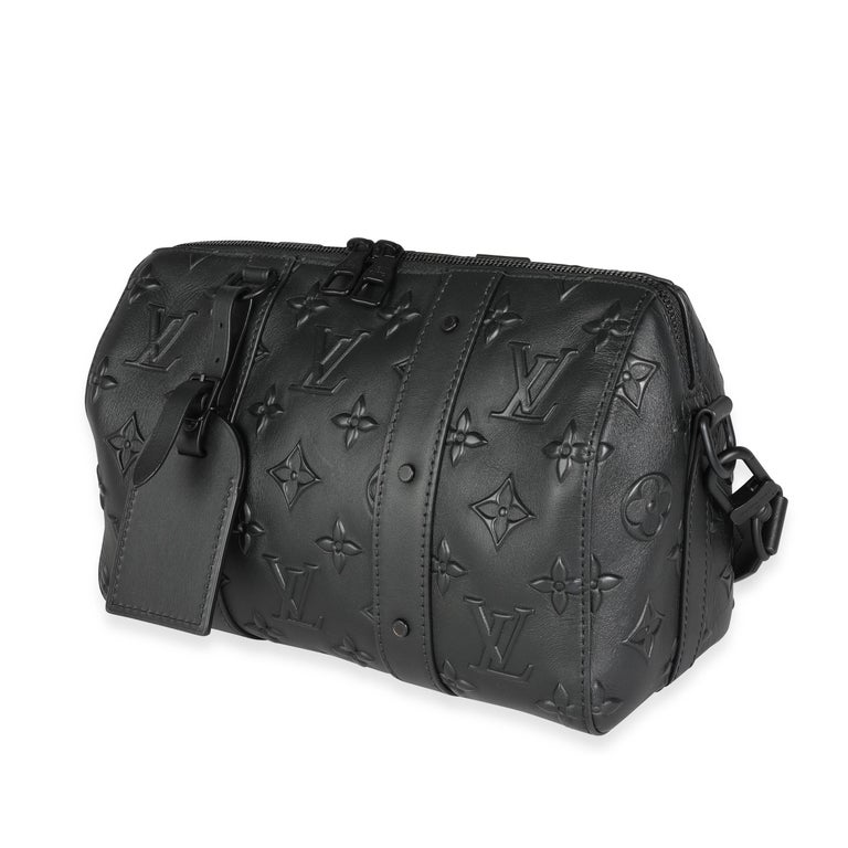 Louis Vuitton Shoulder Bag City Keepall Monogram Seal Noir M57955  w/Accessories