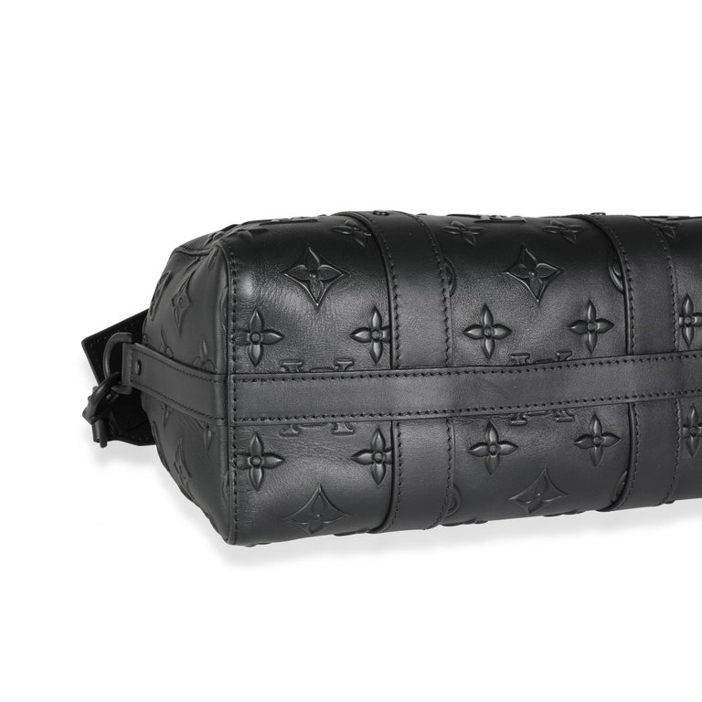 Louis Vuitton Black Monogram Seal City Keepall For Sale at 1stDibs
