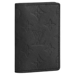 Louis Vuitton Black Monogram Shadow calf leather Pocket Organiser